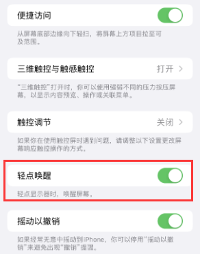 清江浦苹果授权维修站分享iPhone轻点无法唤醒怎么办 