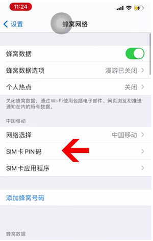 清江浦苹果14维修网分享如何给iPhone14的SIM卡设置密码 